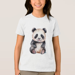 Camiseta Cores-d'água de panda