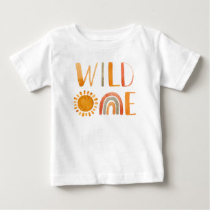 Camiseta Cores d'água de um Whimsical Wild Boho Rainbow & 
