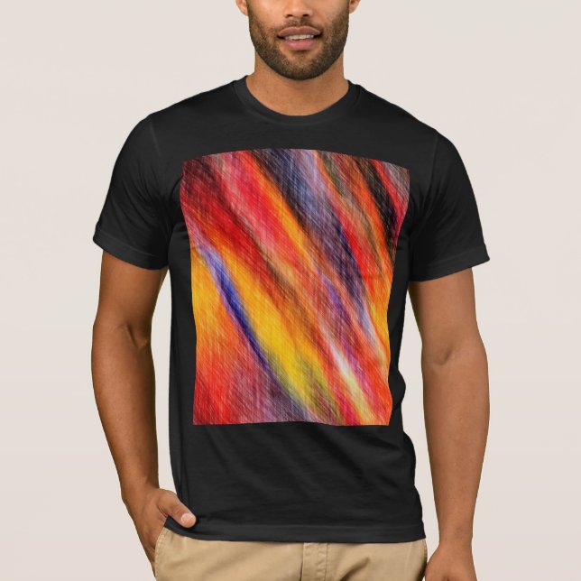 Camiseta Cores de Abstrato sunset - (Frente)