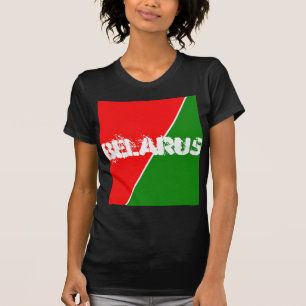 Camiseta Cores de Bandeiras Nacionais da Bielorrússia