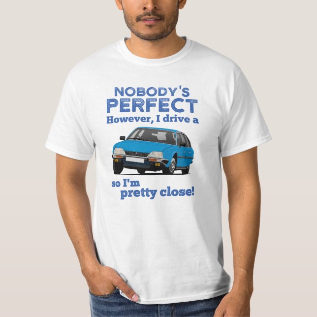 Camiseta Cores de carro CX GTi-19 perfeitas de ninguém - (Frente)