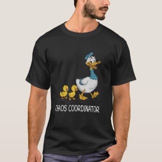 Camiseta Cores de conforto ganso Caos Coordenador de Caos T