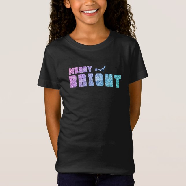Camiseta Cores de feliz e Unicórnio Brilhante (Frente)