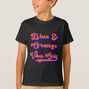 Camiseta Cores de Jogo da Equipe de Futebol Blue Orange