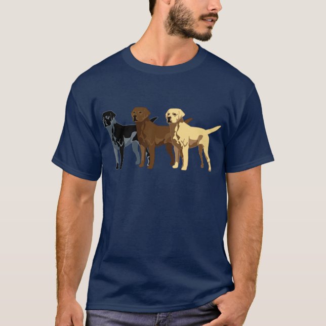 Camiseta Cores de labrador retriever (Frente)