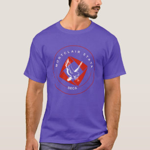 Camiseta cores de merchandising primário da DECA vintage