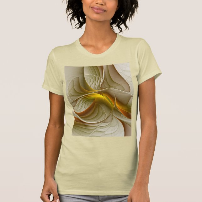 Camiseta Cores de metais de Precioso, arte fractal Abstrato (Frente)