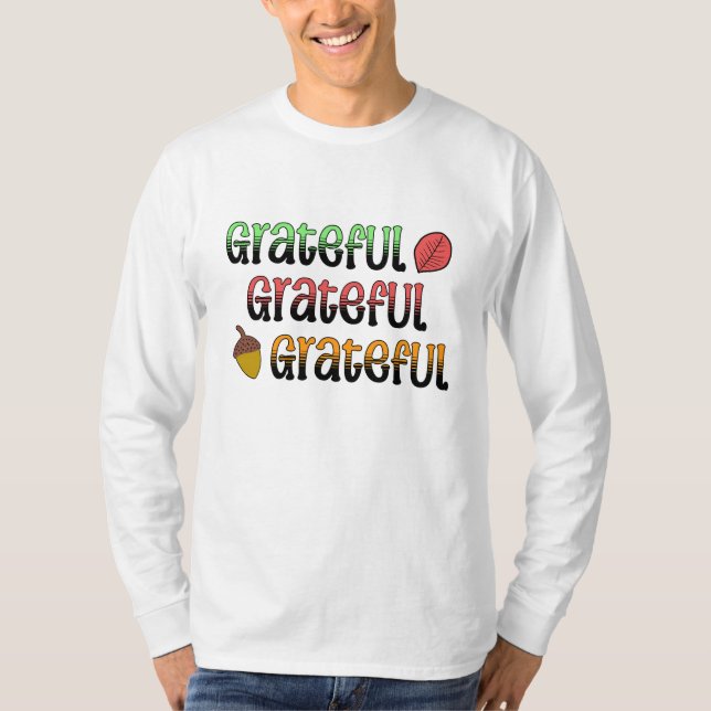 Camiseta Cores de Outono | Grato   (Frente)