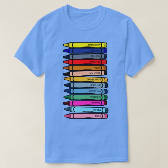 Camiseta Cores de Pastel de Cera Desfragmentada (Frente do Design)