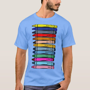 Camiseta Cores de Pastel de Cera Desfragmentada