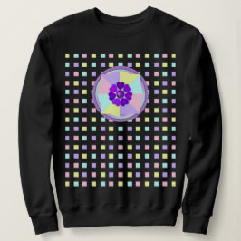 Camiseta Cores de pastel e corações roxos batendo