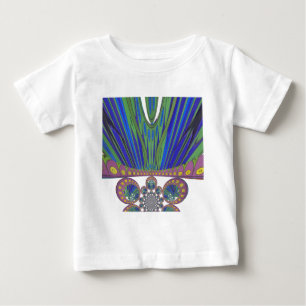 Camiseta Cores de pavão africano