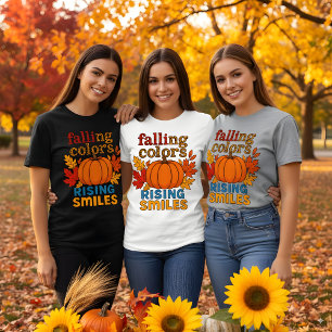 Camiseta Cores de queda - Ascensão sorri de outono