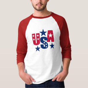 Camiseta Cores de Sinalizador Americanas