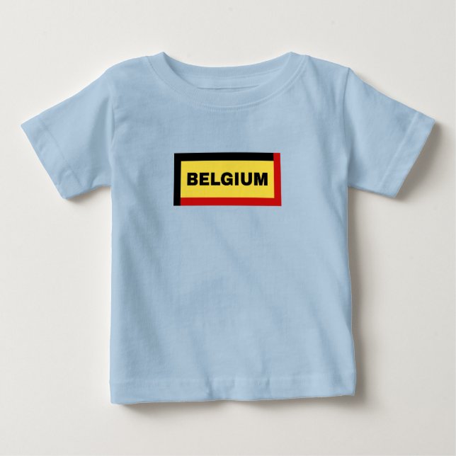 Camiseta Cores de Sinalizador da Bélgica (Frente)