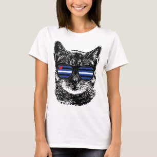 Camiseta Cores de Sinalizador do Orgulho do Couro do Urso g