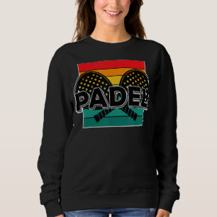 Camiseta Cores de Vintagem de Tênis Racquet de Padel Paddle