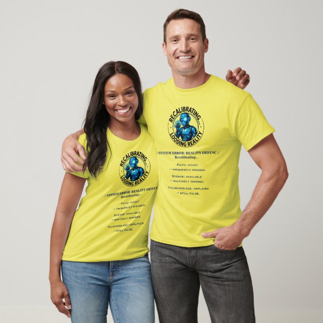 Camiseta Cores Divertidas Resistindo Robôs  (Unissex)