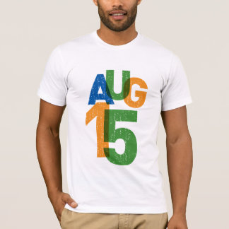 Camiseta Cores do 15 de agosto