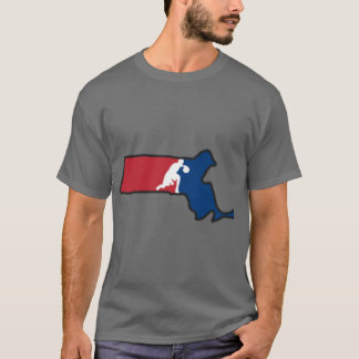 Camiseta Cores do Basquete EUA Massachusetts