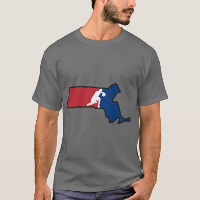 Camiseta Cores do Basquete EUA Massachusetts (Frente)