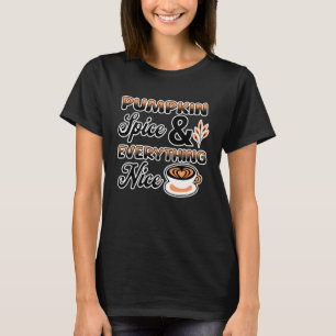 Camiseta Cores do outono Pumpkin Spice e tudo de bom