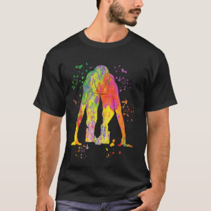 Camiseta Cores do Sprinter Colorsplash Correndo Crianças Sp
