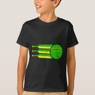 Camiseta Cores do Time de Críquete Austrália Atleta Austral