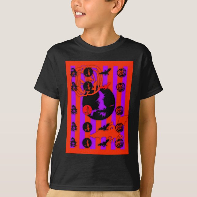 Camiseta Cores elétricas - Halloween - (Frente)