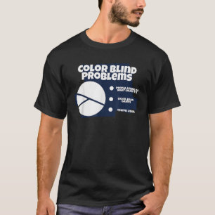 Camiseta Cores Engraçadas Problemas Cegos Cores Luta Cegos