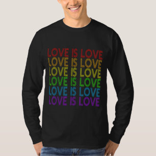Camiseta Cores Lgbtq Sinalizador Gráfico Lgbt Pride Loving