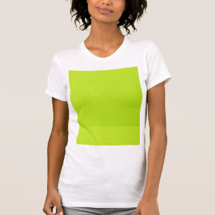 Camiseta Cores na moda de néon do verde limão brilhante