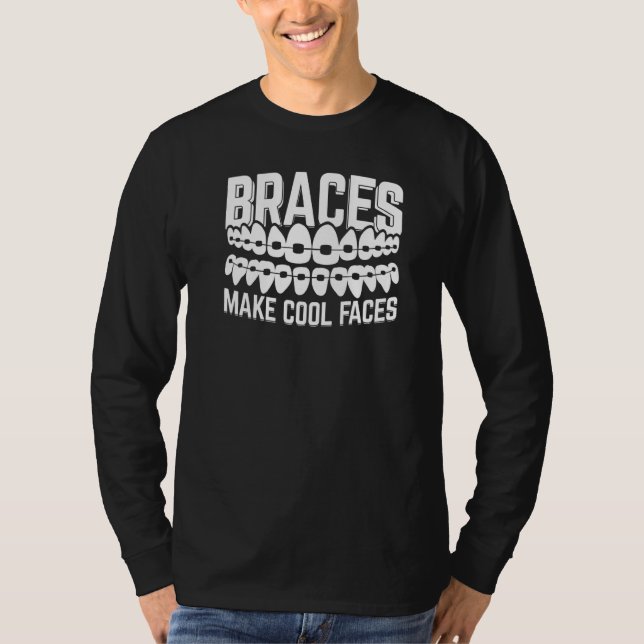 Camiseta Cores Ortodônticas Dentárias de Aparelho Ortodônti (Frente)