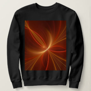 Camiseta Cores Quentes Modernas de Arte Fractal Mística Abs