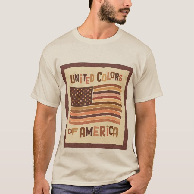 Camiseta Cores Unidos da América (Frente)