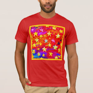 Camiseta Cores Vibrantes de Estrelas. Comprar Agora