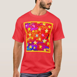 Camiseta Cores Vibrantes de Estrelas. Comprar Agora