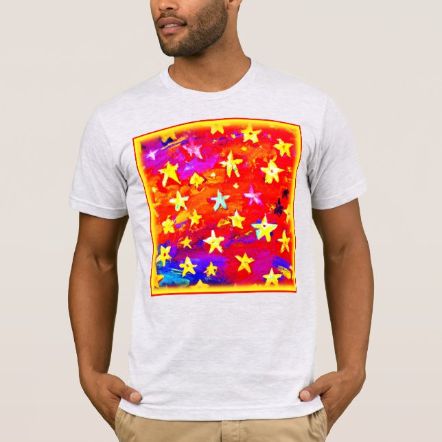 Camiseta Cores Vibrantes de Estrelas. Comprar Agora (Frente)
