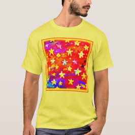 Camiseta Cores Vibrantes de Estrelas. Comprar Agora
