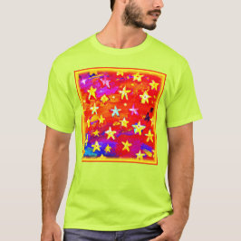 Camiseta Cores Vibrantes de Estrelas. Comprar Agora