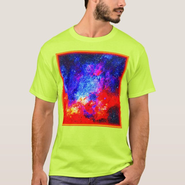 Camiseta Cores Vibrantes de Nebulosas. Comprar Agora (Frente)