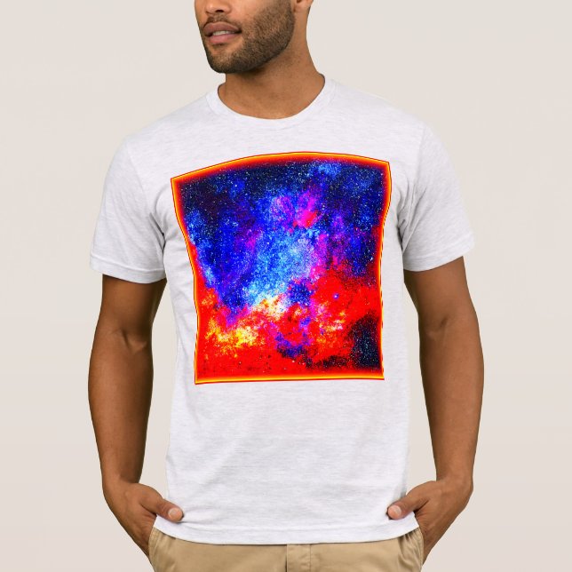 Camiseta Cores Vibrantes de Nebulosas. Comprar Agora (Frente)