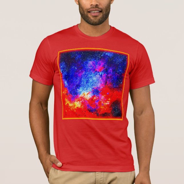 Camiseta Cores Vibrantes de Nebulosas. Comprar Agora (Frente)