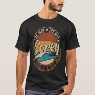 Camiseta Corey O homem o mito a lenda