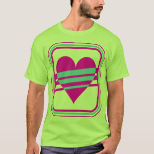 Camiseta Corey Tiger 80s Vintage Coração e Listras