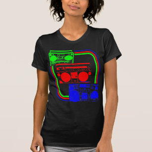 Camiseta Corey Tiger Rádio Retro Boombox 80s