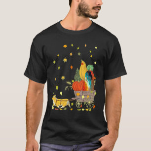 Camiseta Corgi Abóbora Tie Dye Cachorro Folhas de Outono Di