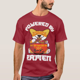 Camiseta CORGI, ALIMENTADA POR RAMEN  Kawaii Corgi Comed Ra