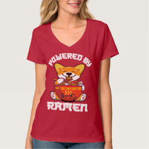 Camiseta CORGI, ALIMENTADA POR RAMEN  Kawaii Corgi Comed Ra