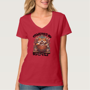 Camiseta CORGI ALIMENTADO POR RAMEN Corgi Fofo Comendo Ra